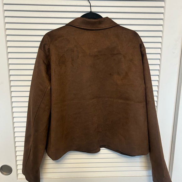 Steve Madden Faux Suede Trucker Jacket - Picture 3 of 6